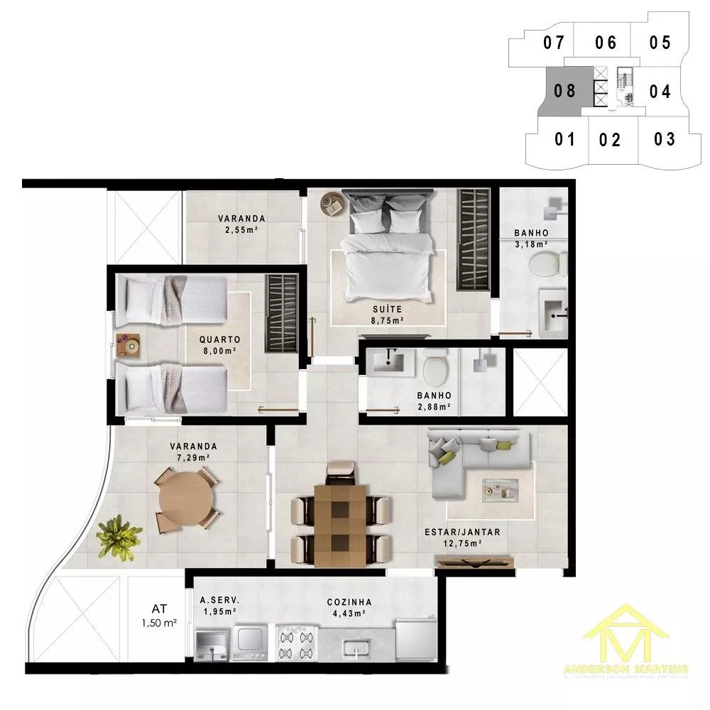 Apartamento, 2 quartos, 57 m² - Foto 22