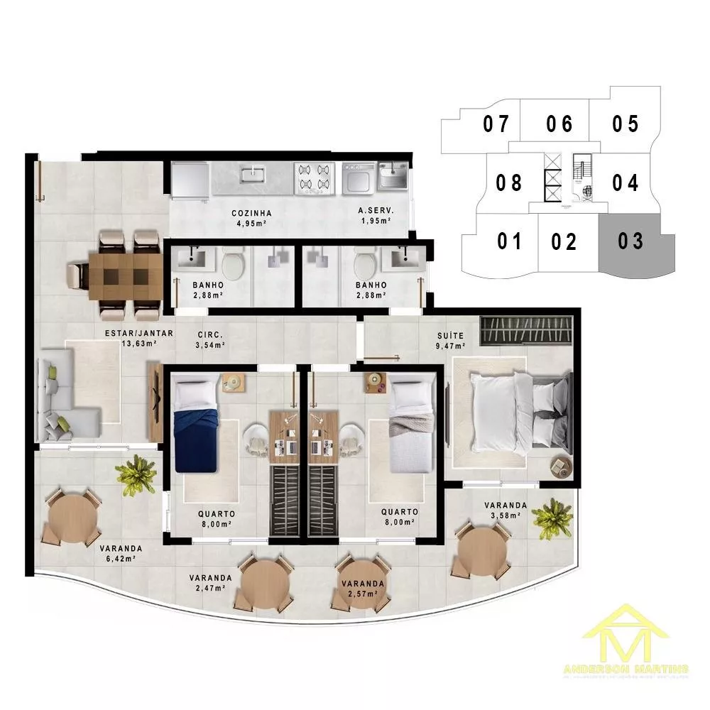 Apartamento, 2 quartos, 57 m² - Foto 34