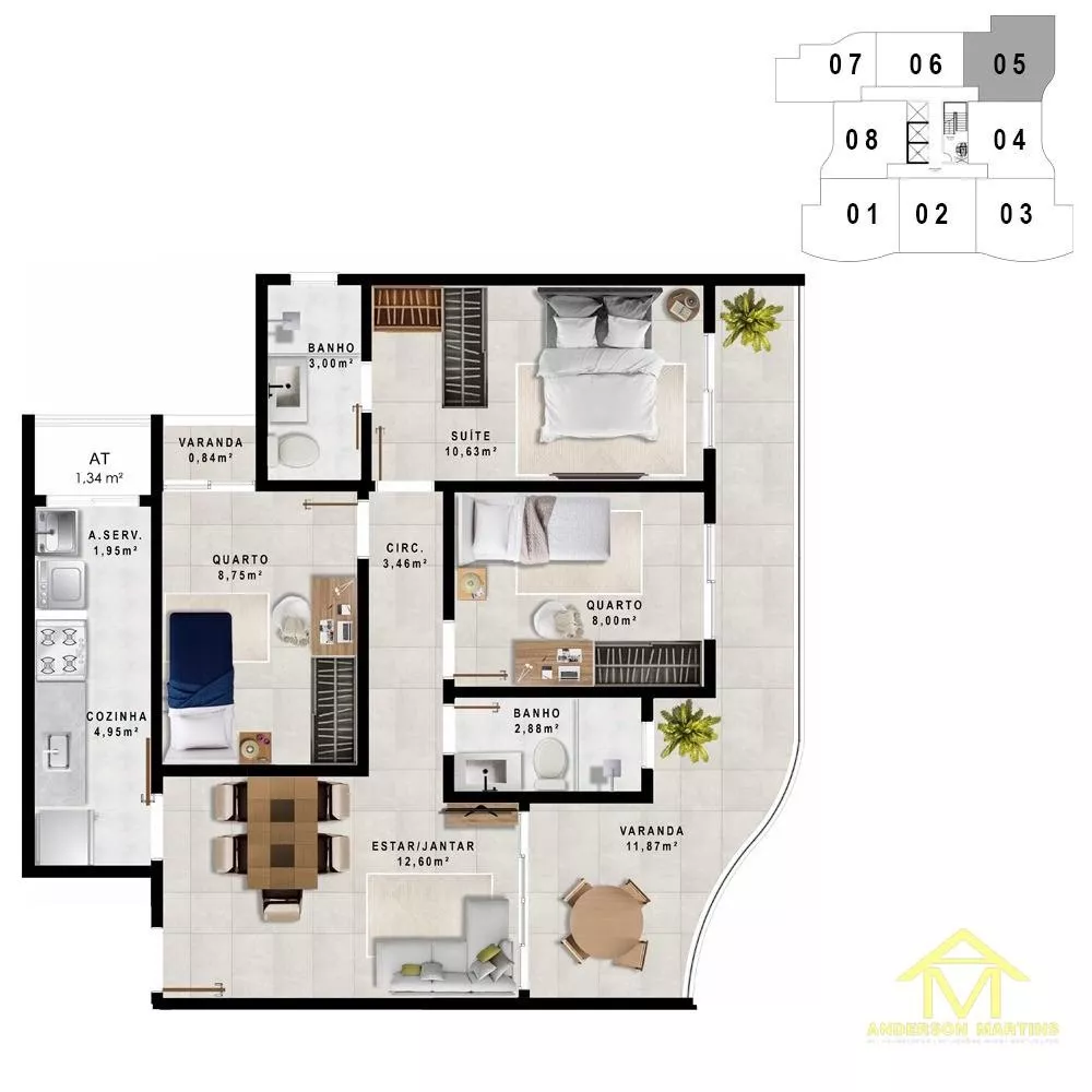 Apartamento, 2 quartos, 57 m² - Foto 32