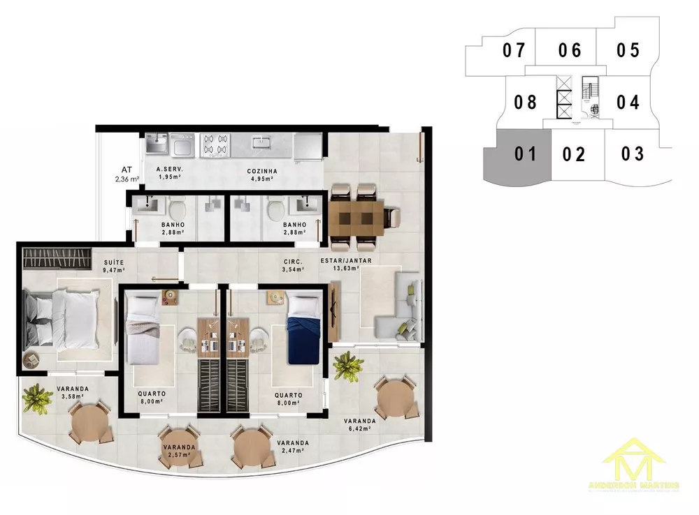 Apartamento, 2 quartos, 57 m² - Foto 15