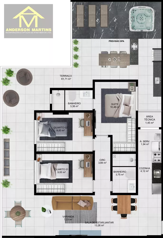 Apartamento, 2 quartos, 59 m² - Foto 5