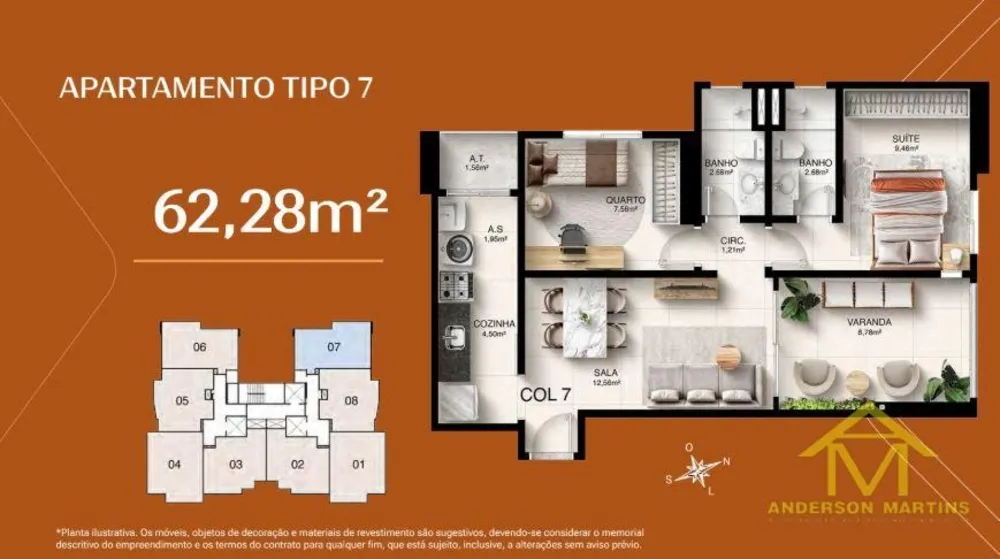 Apartamento, 2 quartos, 62 m² - Foto 6