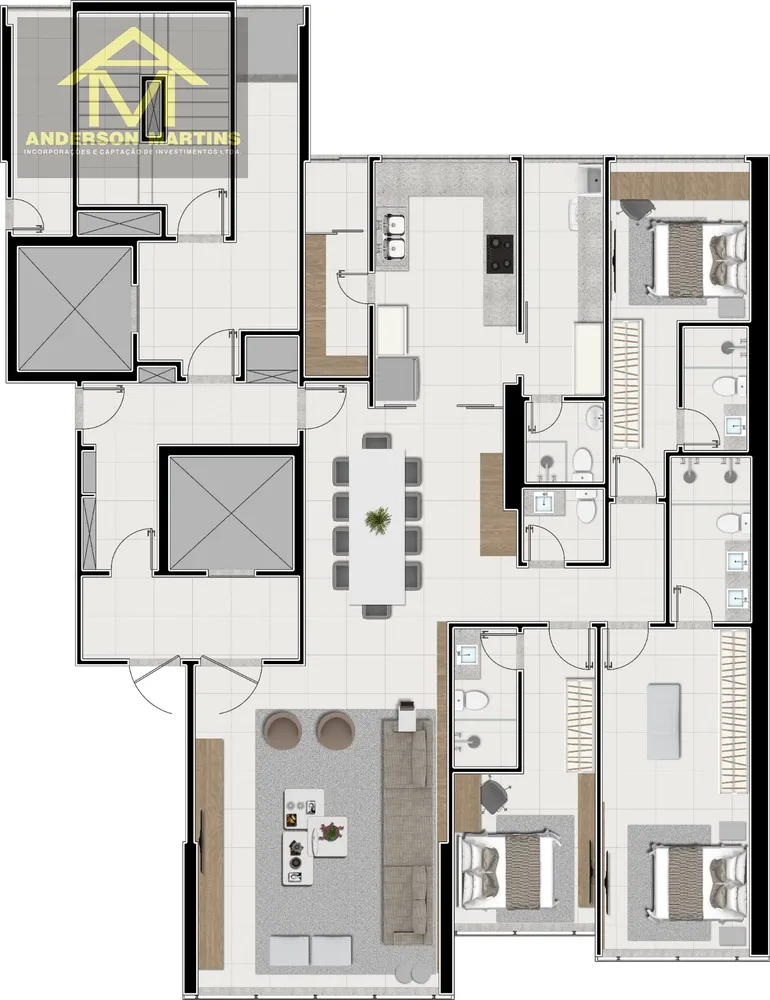 Apartamento, 4 quartos, 274 m² - Foto 8