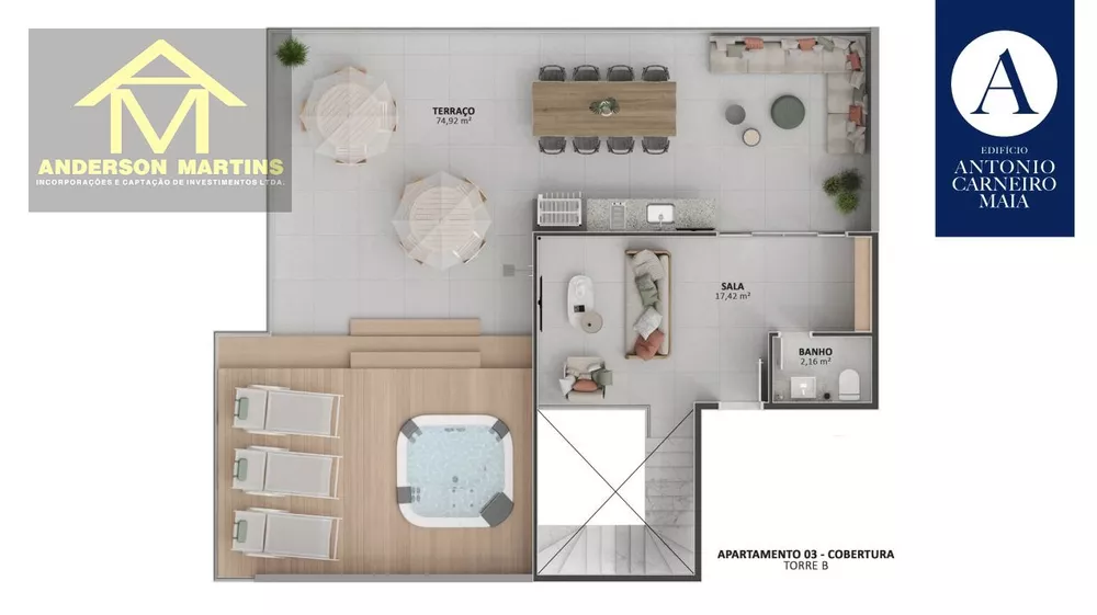 Cobertura, 4 quartos, 206 m² - Foto 1