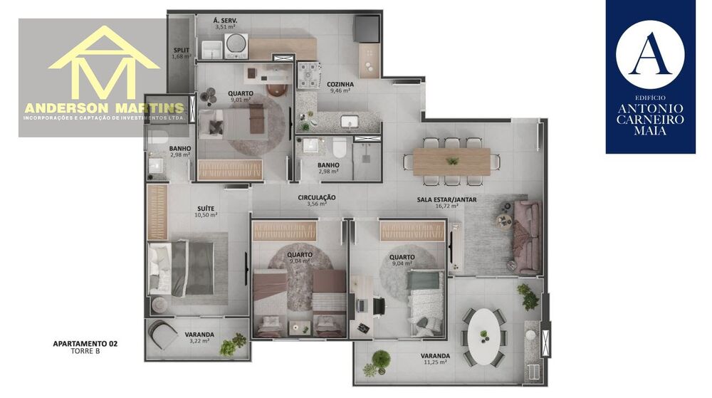 Cobertura, 4 quartos, 206 m² - Foto 14