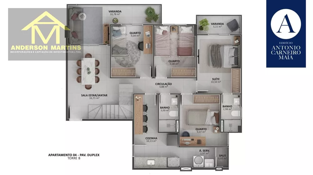 Cobertura, 4 quartos, 206 m² - Foto 7