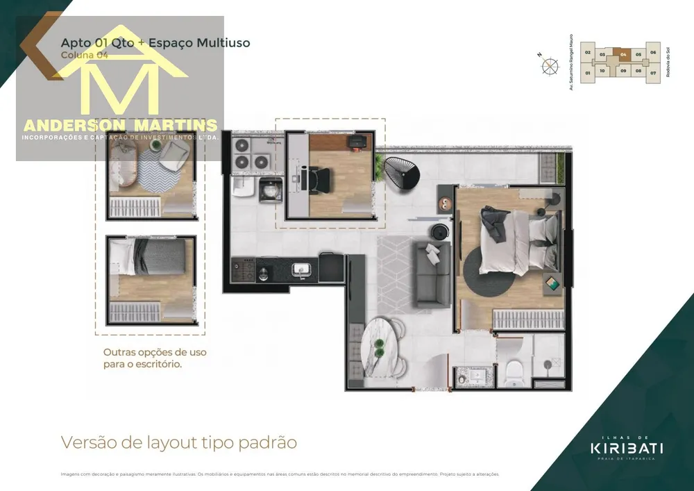 Apartamento, 1 quarto, 39 m² - Foto 9
