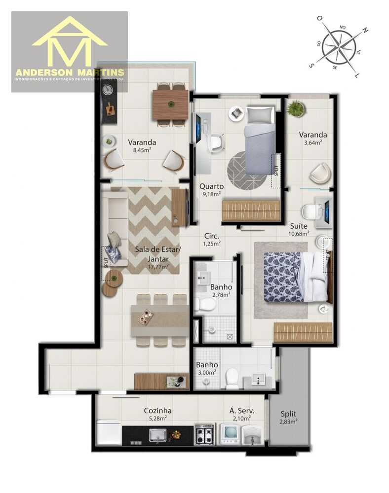 Apartamento, 2 quartos, 76 m² - Foto 8