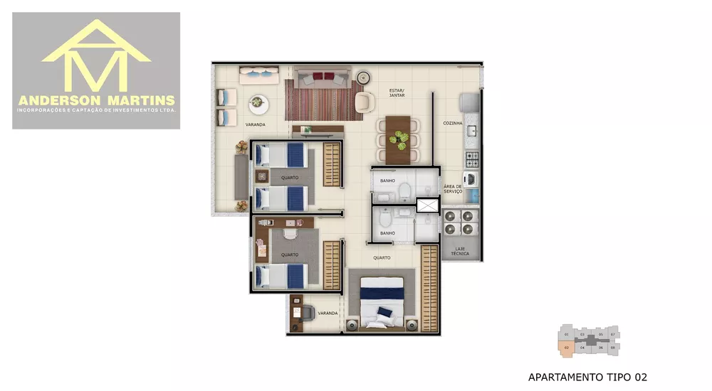 Apartamento, 3 quartos, 79 m² - Foto 4