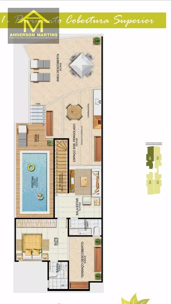 Apartamento à venda com 3 quartos, 120m² - Foto 2