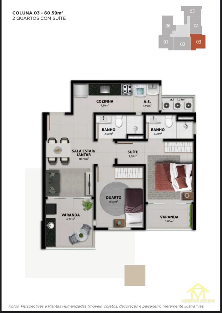 Apartamento, 2 quartos, 69 m² - Foto 13