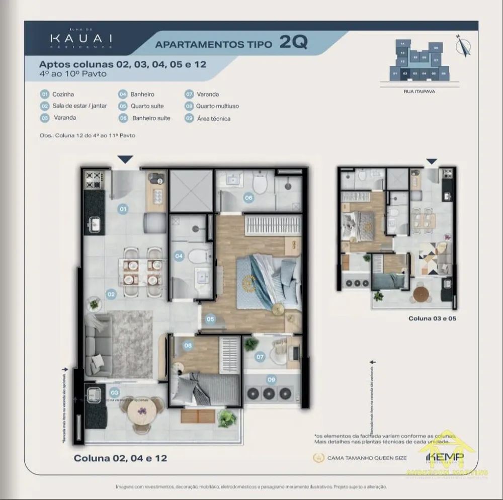 Apartamento, 3 quartos, 60 m² - Foto 2