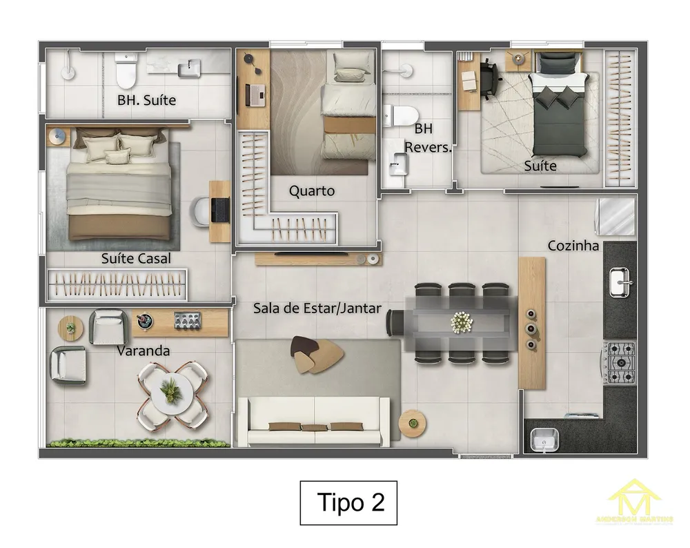 Apartamento, 2 quartos, 95 m² - Foto 10