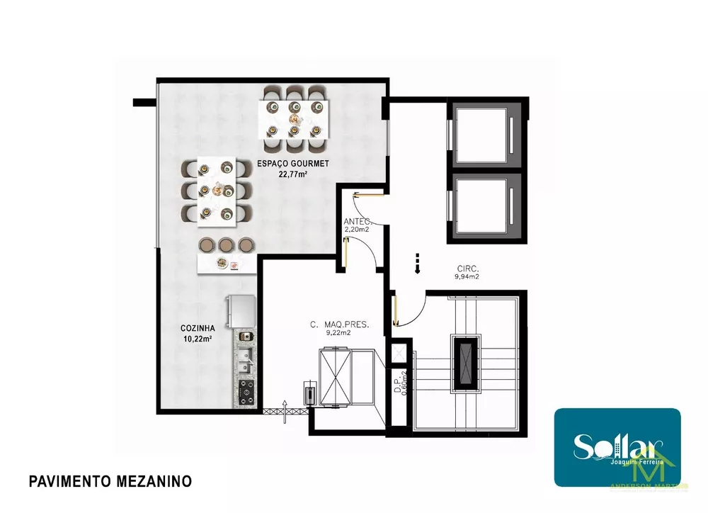 Apartamento, 1 quarto, 35 m² - Foto 3
