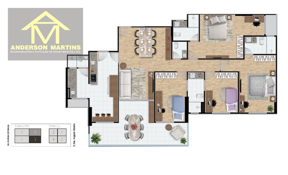 Apartamento, 4 quartos, 250 m² - Foto 2