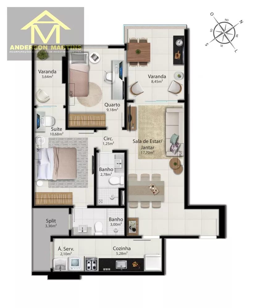 Apartamento à venda com 2 quartos, 76m² - Foto 17