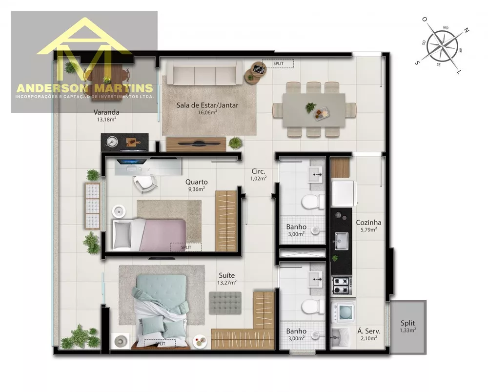 Apartamento à venda com 2 quartos, 76m² - Foto 15