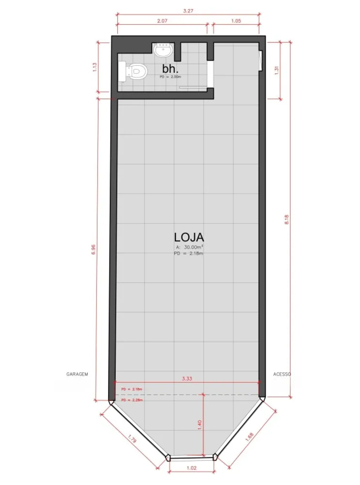 Loja-Salão, 33 m² - Foto 4