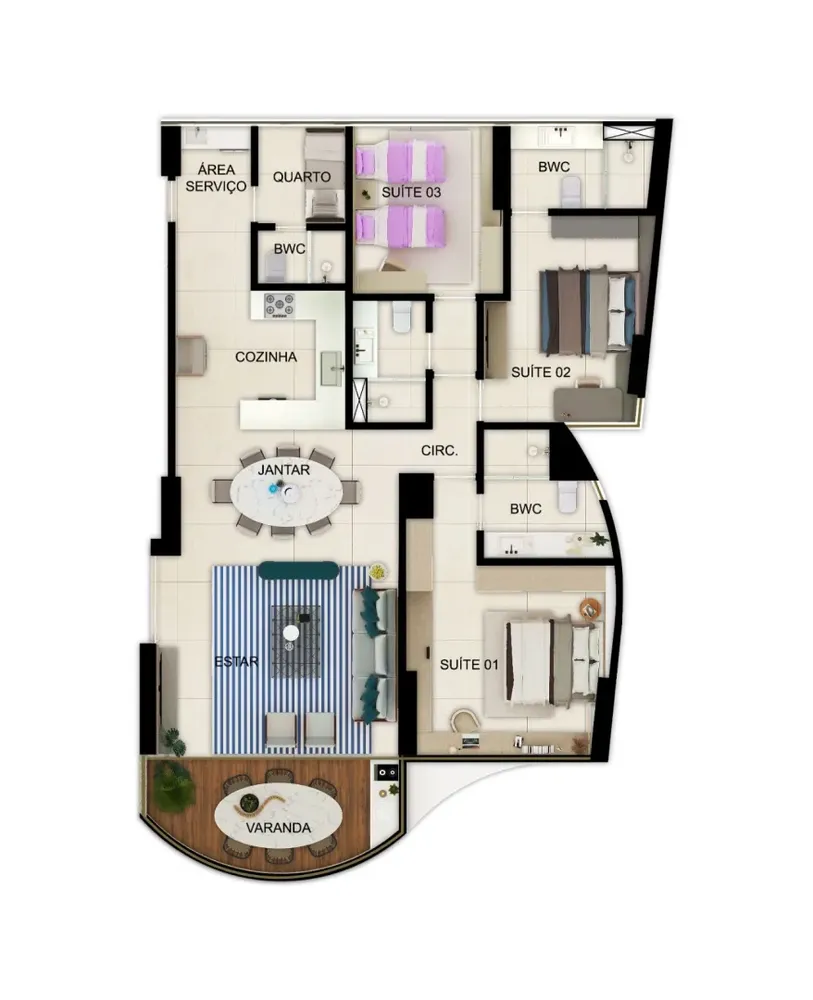 Apartamento, 3 quartos, 141 m² - Foto 14