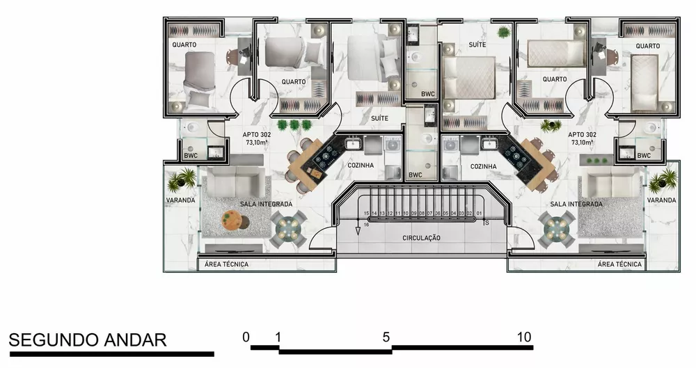 Apartamento à venda com 2 quartos - Foto 3