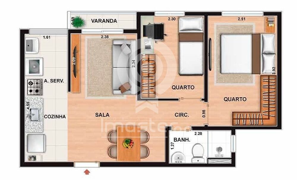Apartamento, 2 quartos, 65 m² - Foto 12