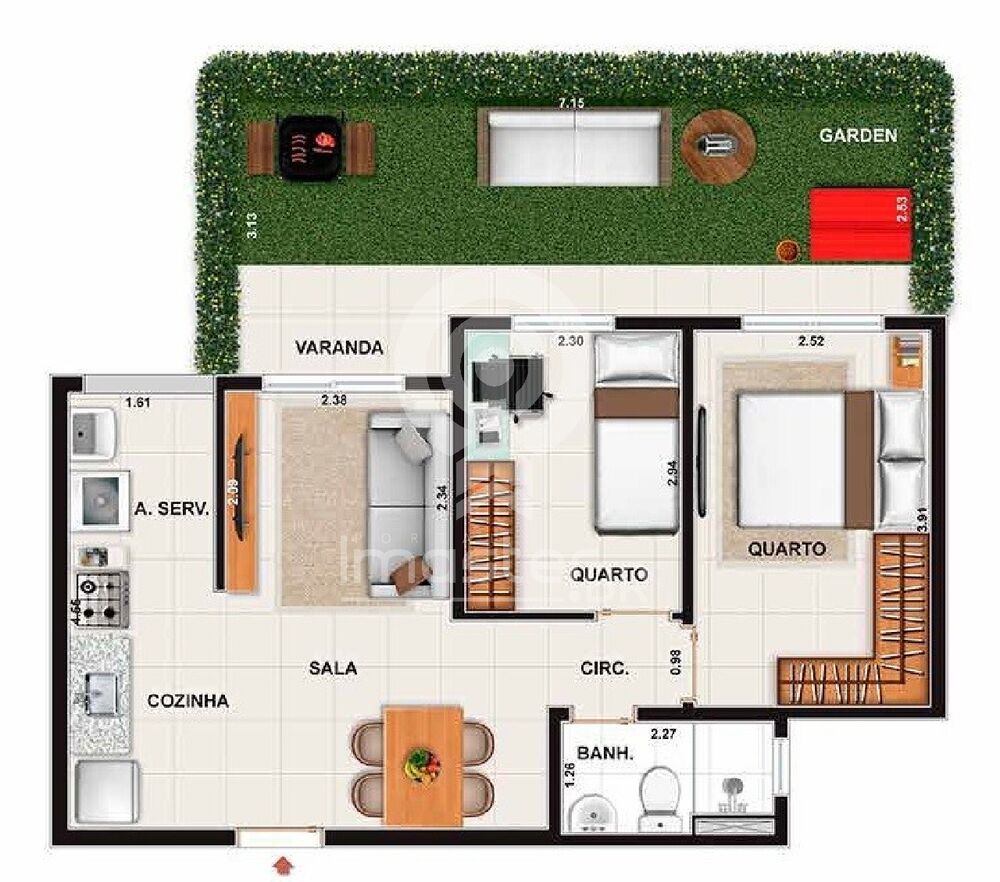 Apartamento, 2 quartos, 65 m² - Foto 17