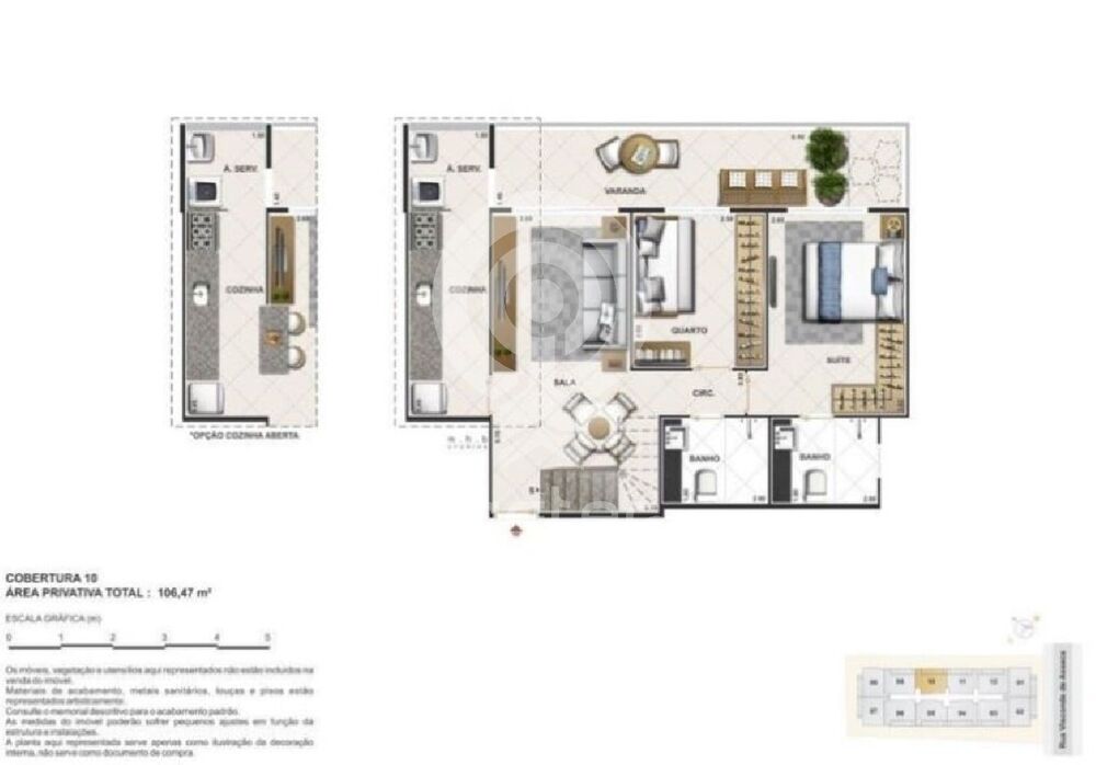 Cobertura, 2 quartos, 139 m² - Foto 16