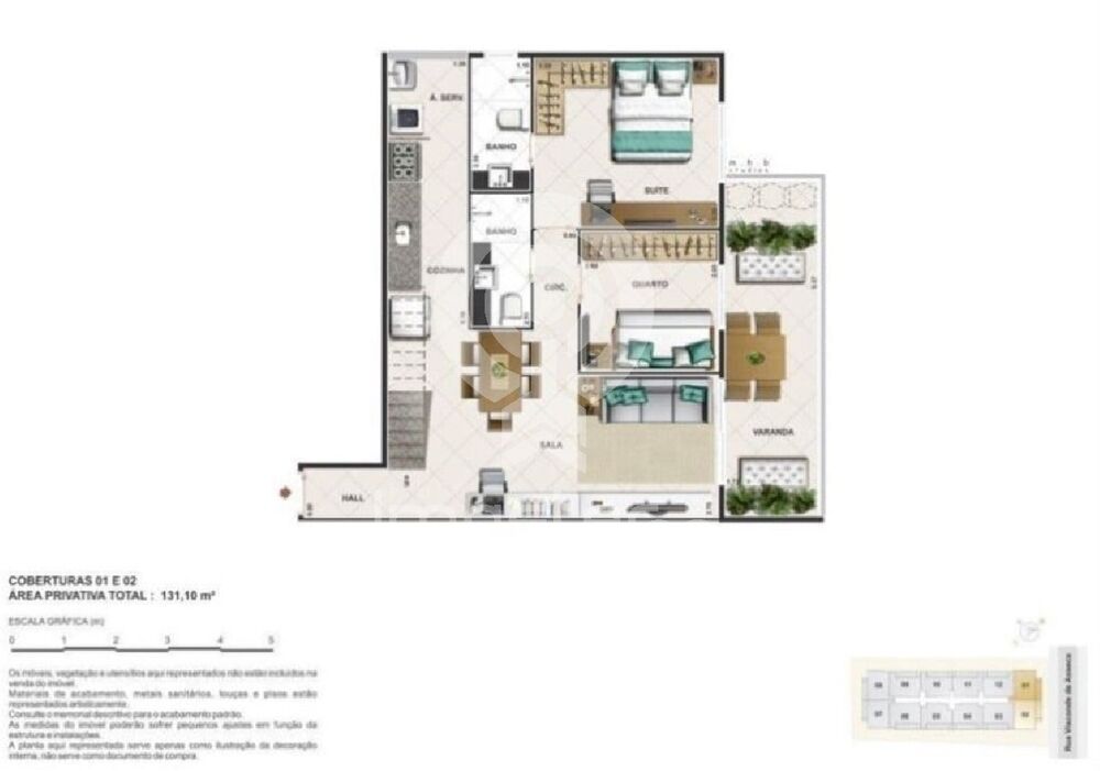 Cobertura, 2 quartos, 139 m² - Foto 26