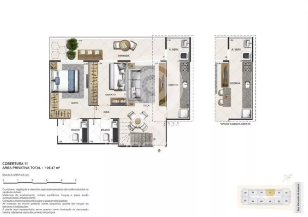 Cobertura, 2 quartos, 139 m² - Foto 11