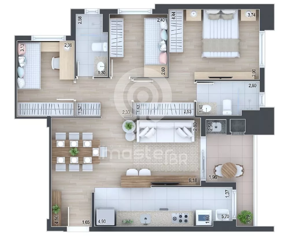 Apartamento, 2 quartos, 80 m² - Foto 28