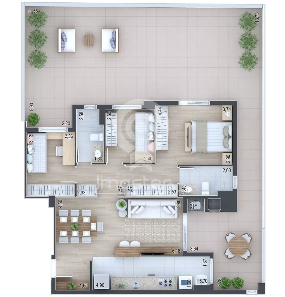Apartamento, 2 quartos, 80 m² - Foto 23