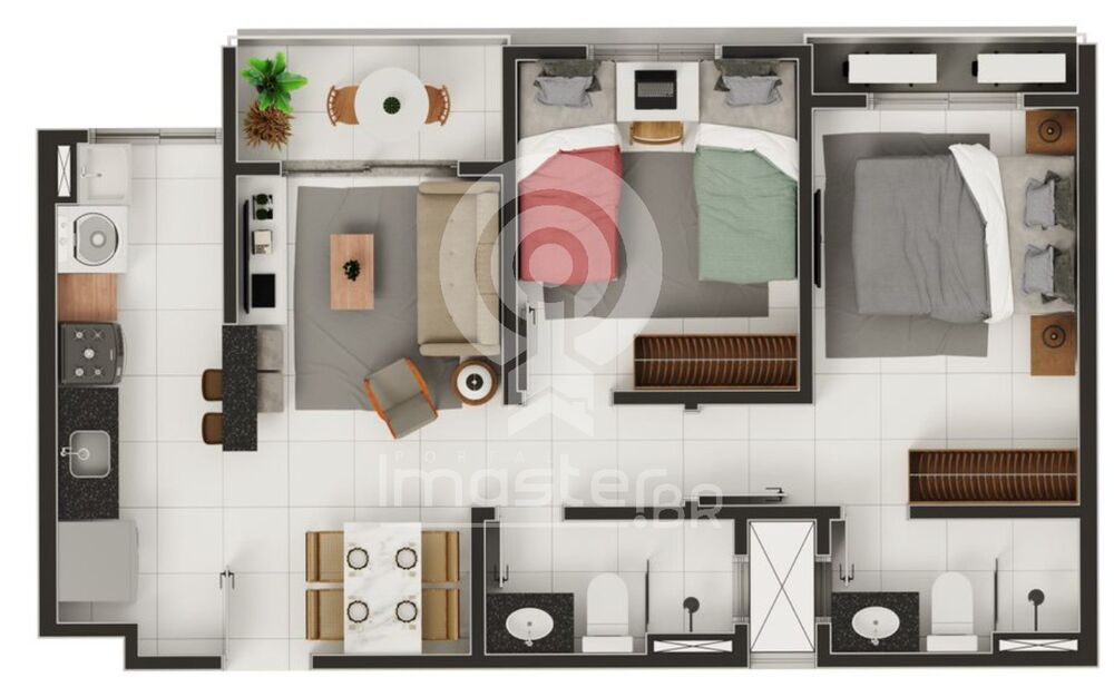 Apartamento, 2 quartos, 51 m² - Foto 4