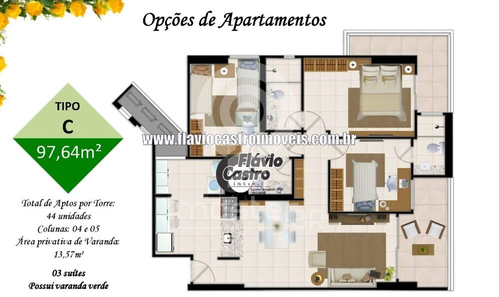 Apartamento, 3 quartos, 126 m² - Foto 13