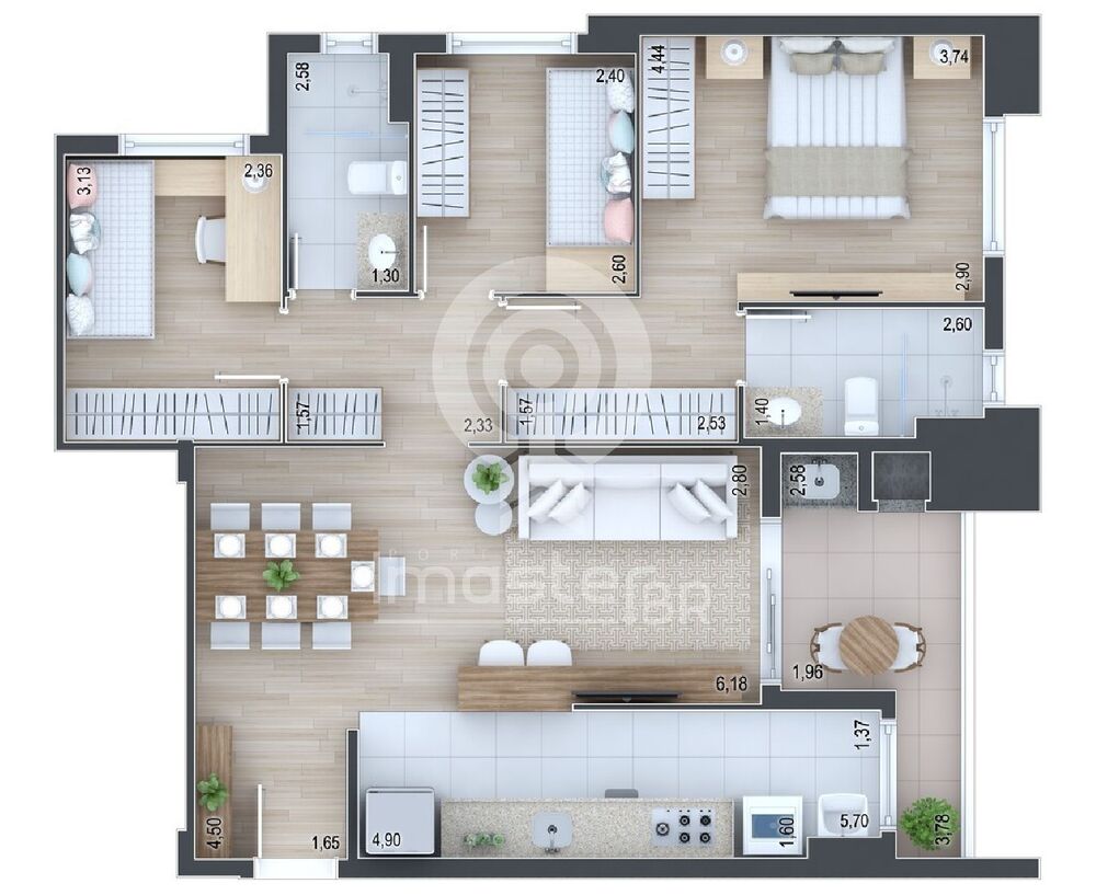 Apartamento à venda com 2 quartos, 94m² - Foto 41