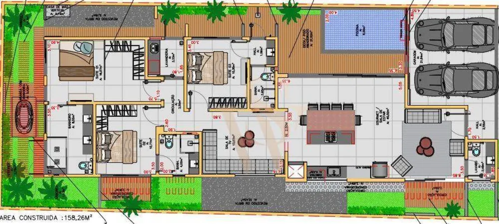 Casa, 3 quartos, 170 m² - Foto 3