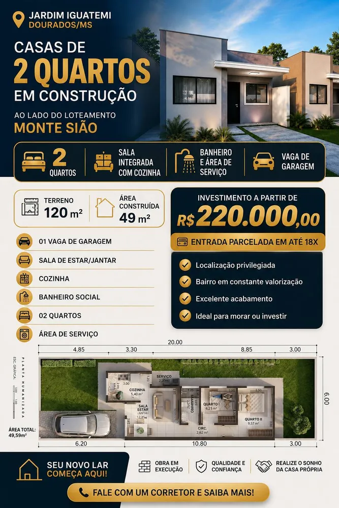Casa, 49 m² - Foto 1