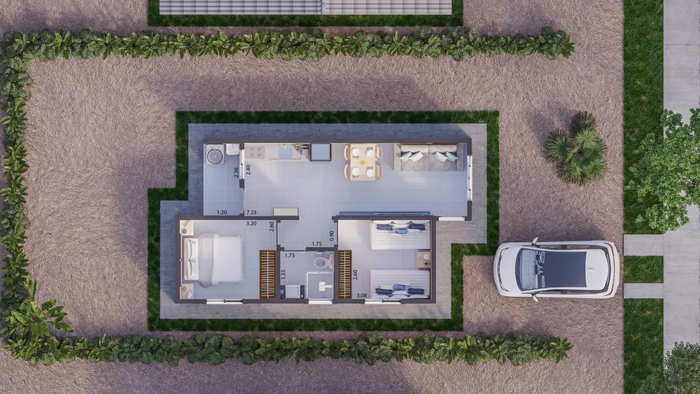 Casa, 2 quartos, 45 m² - Foto 5