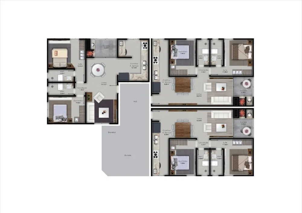 Apartamento, 2 quartos, 65 m² - Foto 2