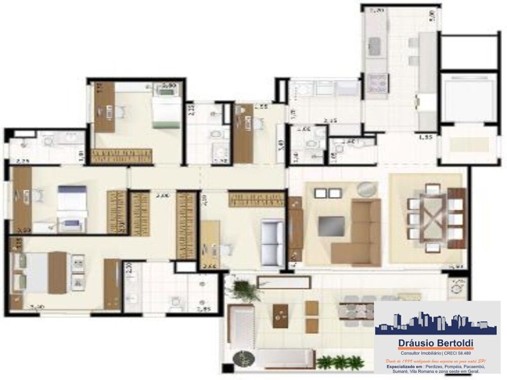 Apartamento, 3 quartos, 150 m² - Foto 7