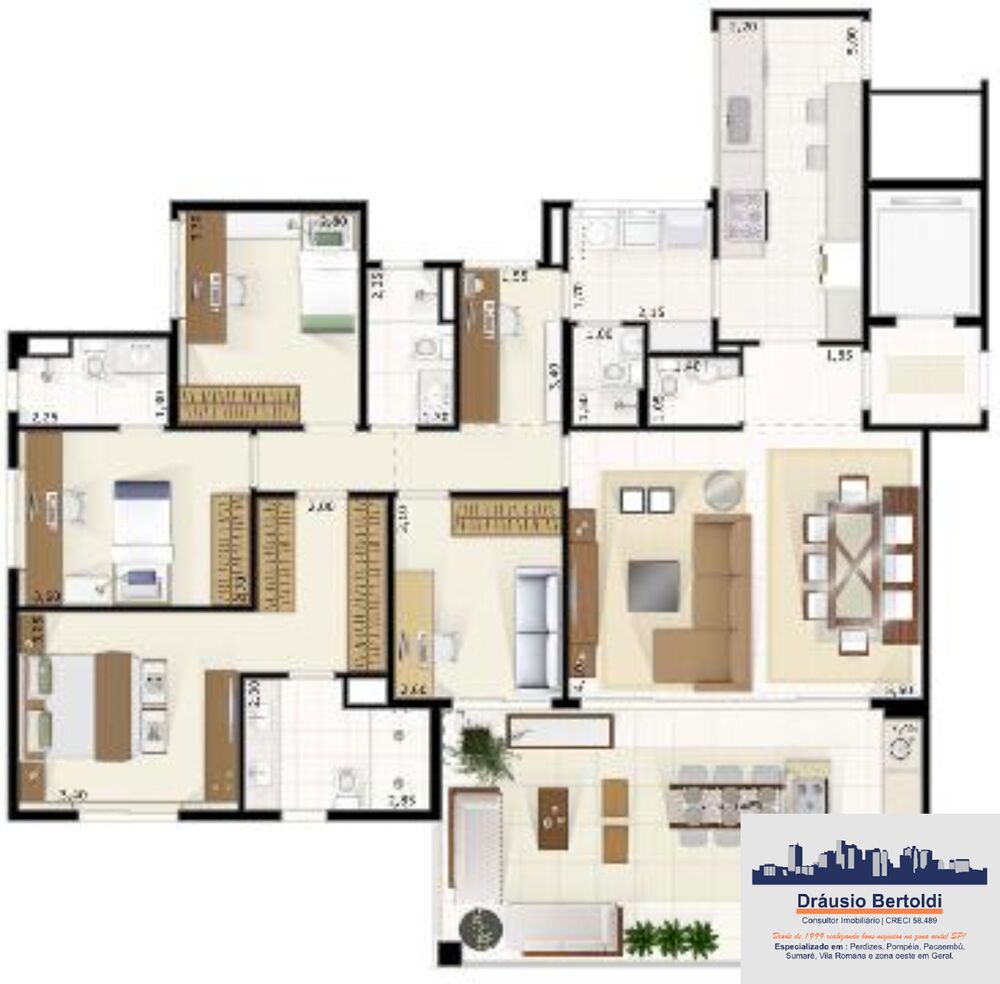 Apartamento, 3 quartos, 150 m² - Foto 26