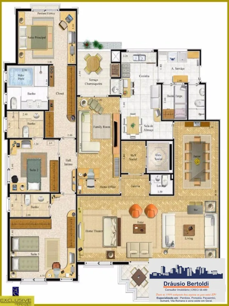 Apartamento, 4 quartos, 192 m² - Foto 5