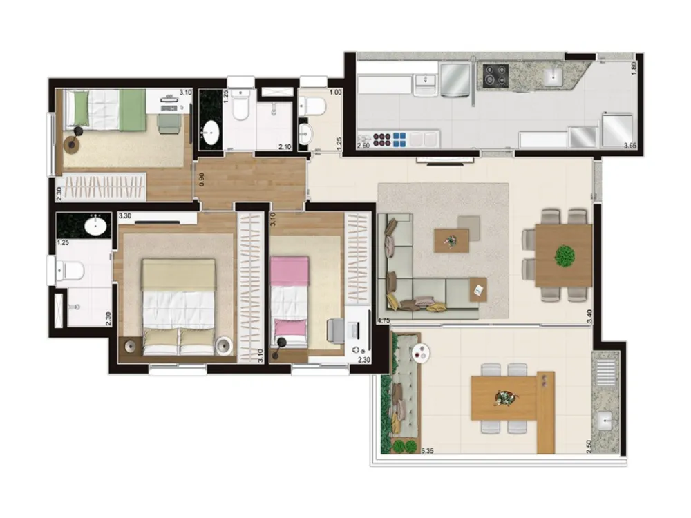 Apartamento, 3 quartos, 88 m² - Foto 8