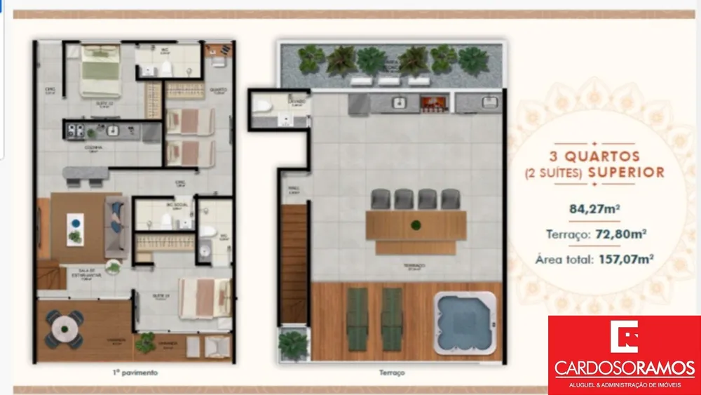 Casa, 3 quartos, 73 m² - Foto 1