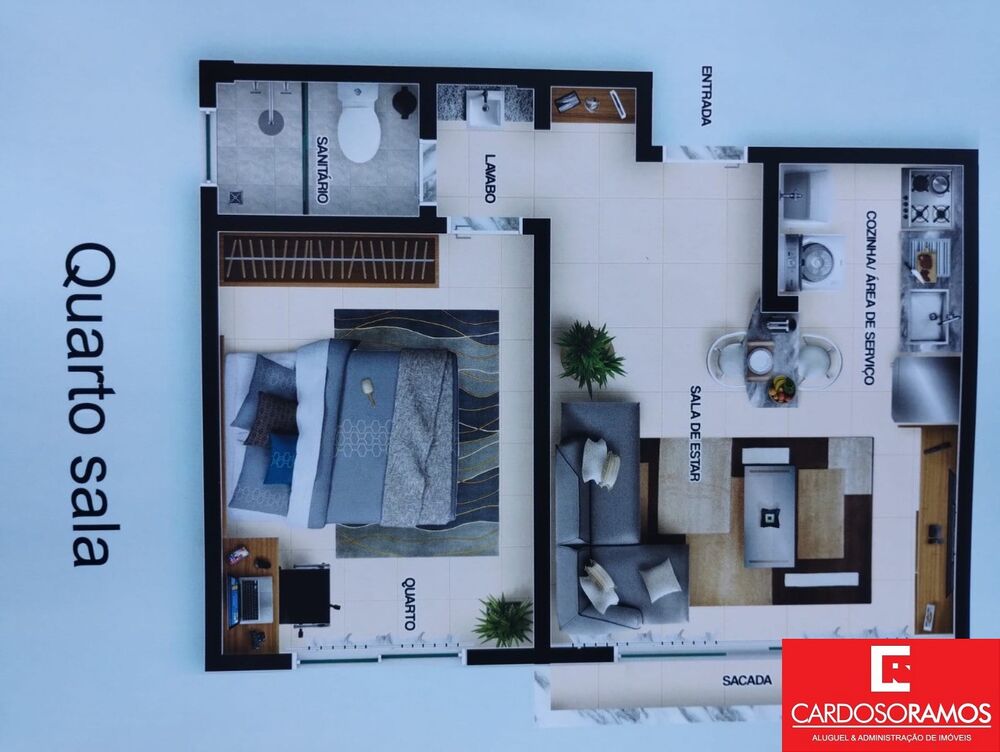 Apartamento, 1 quarto, 40 m² - Foto 9