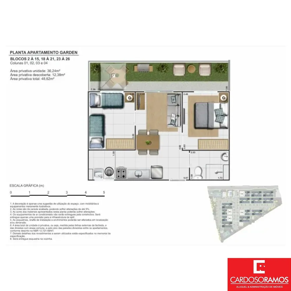 Apartamento, 2 quartos, 36 m² - Foto 8
