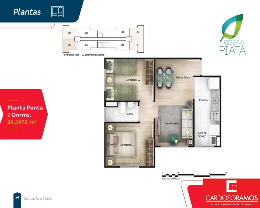 Apartamento, 2 quartos, 40 m² - Foto 7