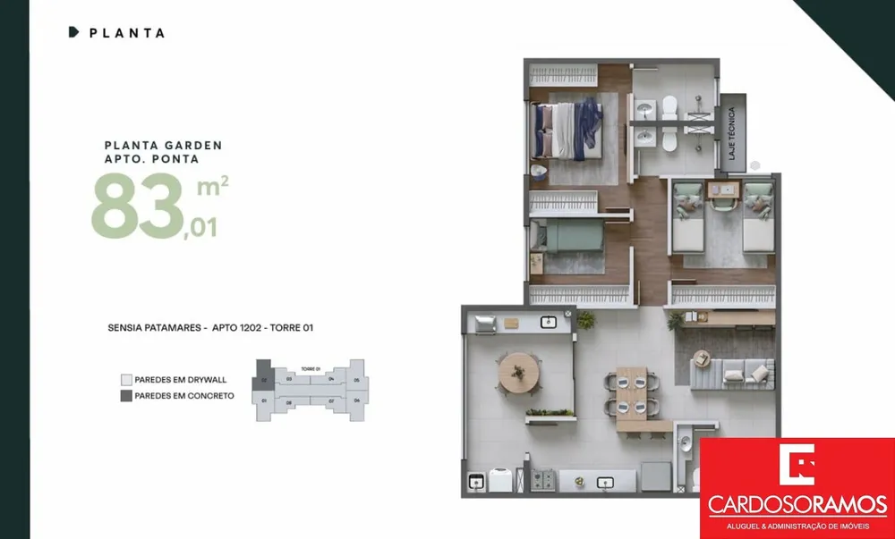 Apartamento, 2 quartos, 64 m² - Foto 2