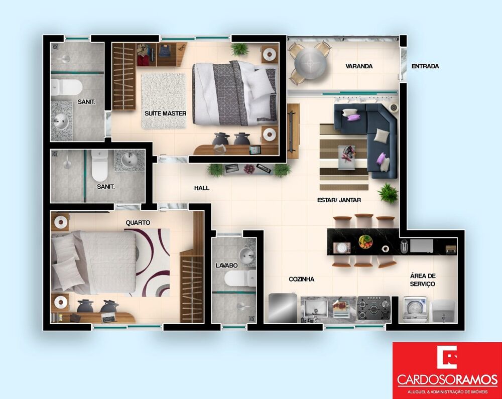 Apartamento, 2 quartos, 52 m² - Foto 17
