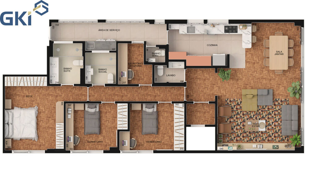 Apartamento, 3 quartos, 143 m² - Foto 1