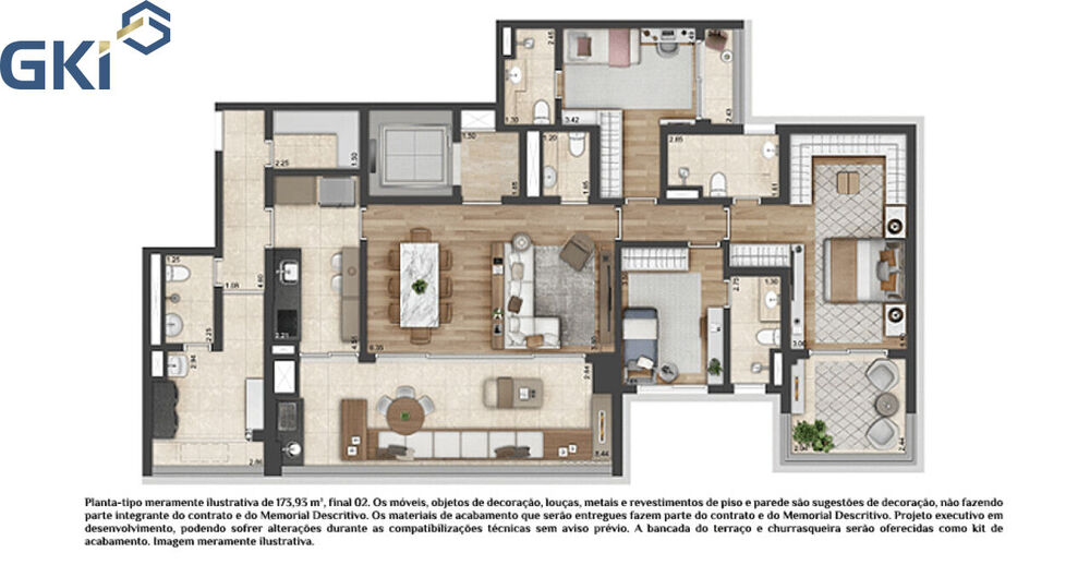 Apartamento, 3 quartos, 173 m² - Foto 9